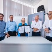 Assinatura de portaria para repasse ao Hospital S&atilde;o Jo&atilde;o Batista em Nova Prata