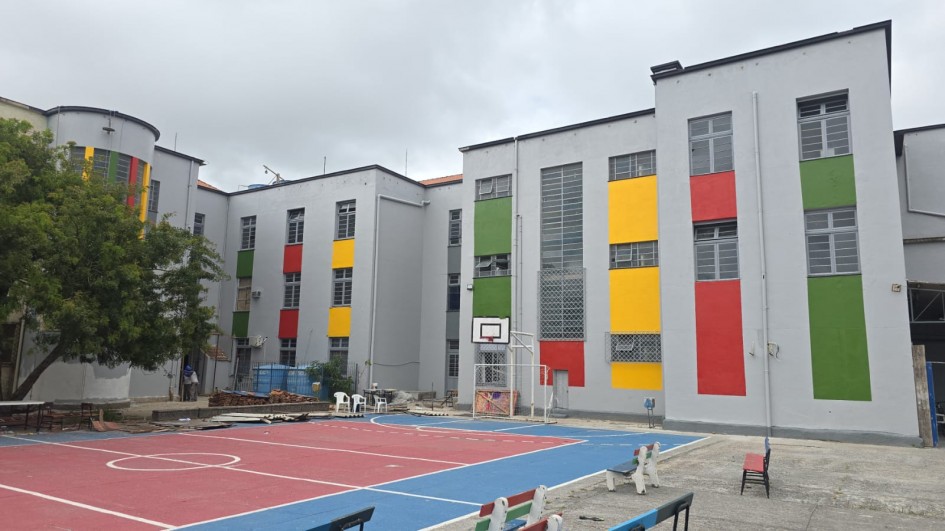 Instituto Assis Brasil está sendo completamente recuperado, inclusive com novas canchas de esporte -Foto: Miria Beatriz Silva Maciel/SOP