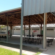 Ambiente externo após a reforma na Escola Estadual de Ensino Fundamental Professor Augusto Meyer, em São Leopoldo