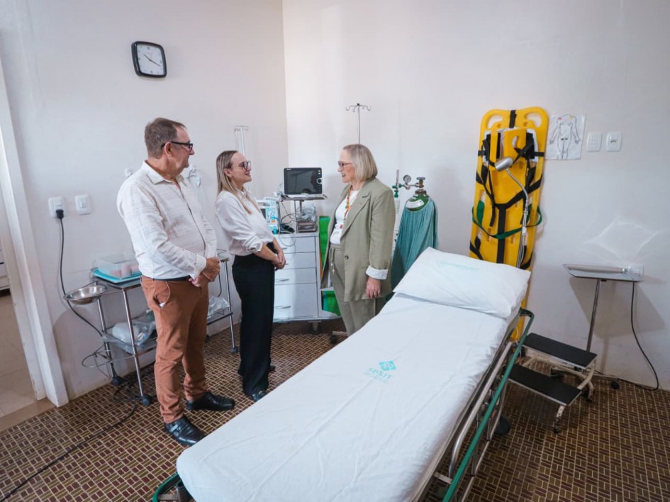 Hospital Beneficente São Judas Tadeu, em Jacutinga, recebeu mais de 500 itens -Foto: Arthur Vargas/Ascom SES