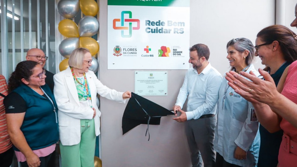 Inaugura&ccedil;&atilde;o de reformas na Unidade B&aacute;sica de Sa&uacute;de (UBS) Doutor Hildebrando Cardoso Pereira, em Flores da Cunha