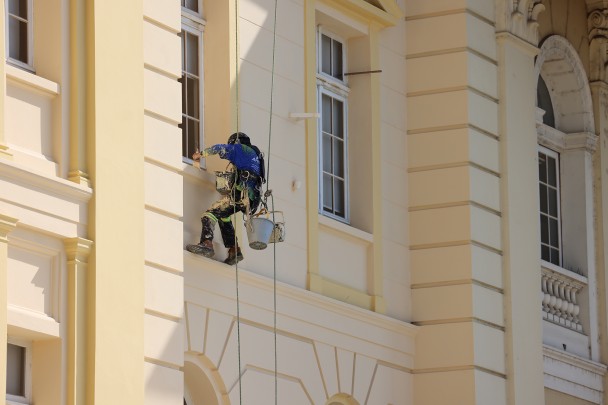 Detalhe pintura da  Avenida Mauá