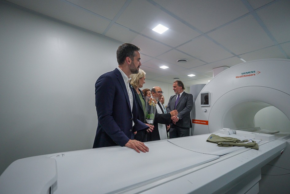 Governador Eduardo Leite na entrega da ressonância magnética à Santa Casa de Pelotas -Foto: Jurgen Mayrhofer/Arquivo Secom