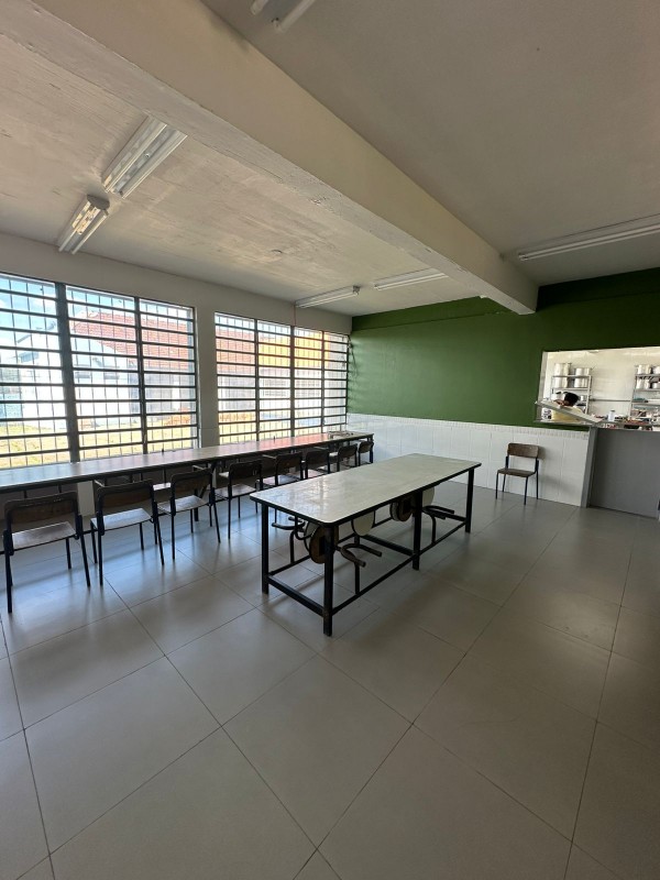 Refeitório reformado da escola Júlio de Castilhos
