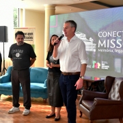 Ao microfone, o secret&aacute;rio da Cultura, Eduardo Loureiro, no lan&ccedil;amento do Plano de Desenvolvimento Regional da Ind&uacute;stria 