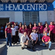Foto da inaugura&ccedil;&atilde;o de novo ponto de coleta de sangue em Candiota