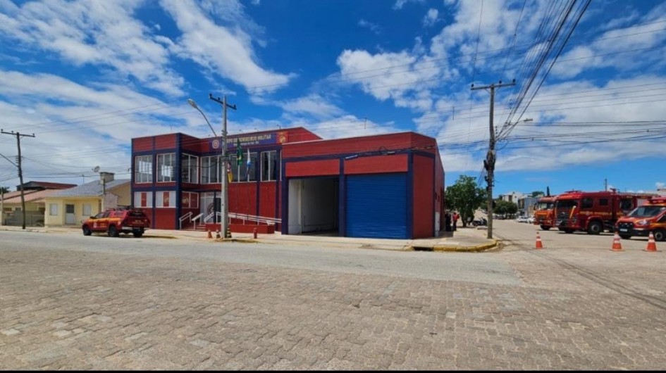 São Lourenço do Sul recebeu novo prédio do quartel do Corpo de Bombeiros Militar em dezembro de 2024 -Foto: CBMRS