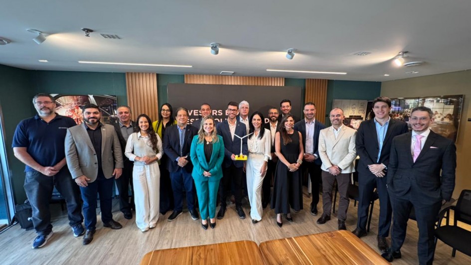 Foto de participantes do encontro promovido por Portos RS e Invest RS com apoio da Secretaria de Desenvolvimento Econ&ocirc;mico, em S&atilde;o Paulo