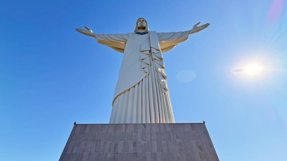 Imagem do Monumento Cristo Protetor em Encantado.
