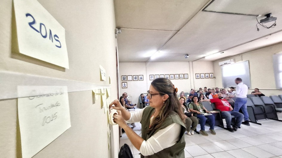 Ludmila destacou que uma das frentes do projeto é a educação e a preparação das comunidades rurais para situações de desastres -Foto: Fernando Dias/Ascom Seapi