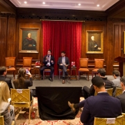 Com ajuste fiscal, inova&ccedil;&atilde;o e capital humano, Eduardo Leite apresenta oportunidades do RS a investidores em Nova York   m
