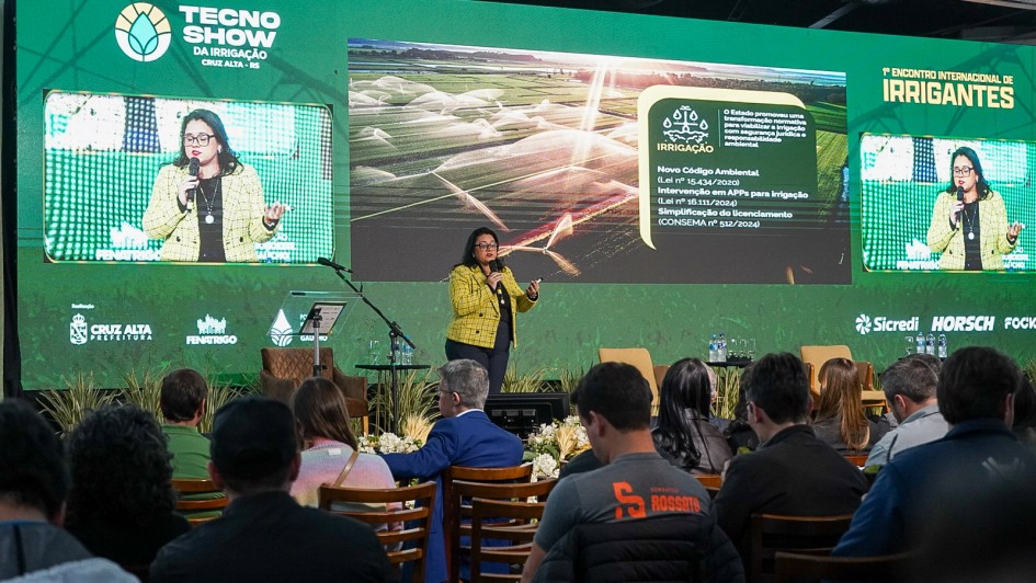 Governo do Estado destaca avan&ccedil;os em pol&iacute;ticas p&uacute;blicas para irriga&ccedil;&atilde;o e seguran&ccedil;a h&iacute;drica durante evento em Cruz Alt