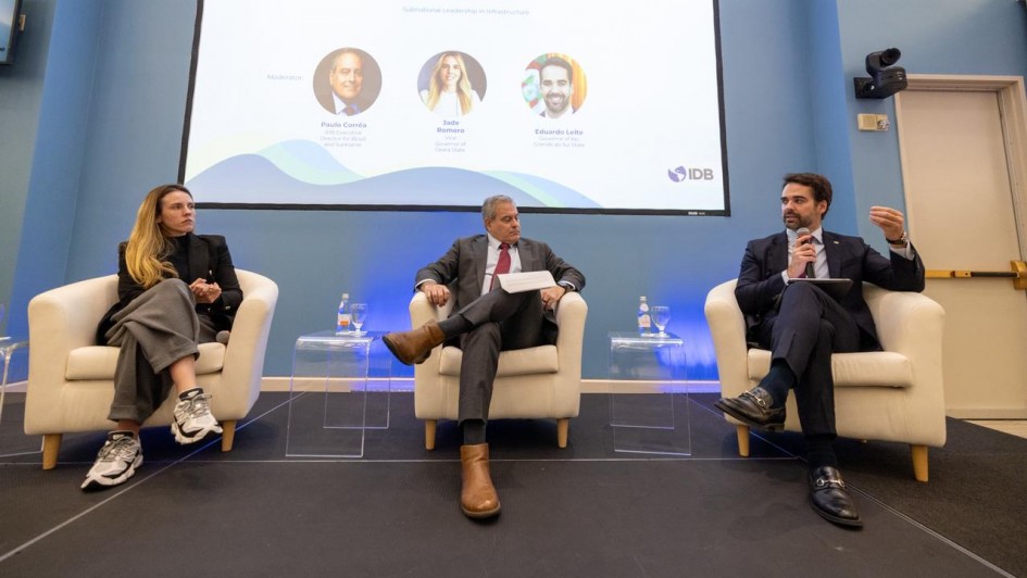 Leite apresenta estrat&eacute;gia de reconstru&ccedil;&atilde;o resiliente e fortalecimento das PPPs em painel internacional sobre infraestru