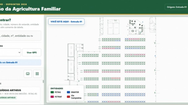 Mapa interativo facilita busca por produtos e expositores no Pavilh&atilde;o da Agricultura Familiar da 49&ordf; Expointer