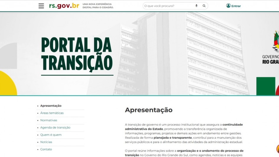 Portal da Transi&ccedil;&atilde;o RS   9 10 26